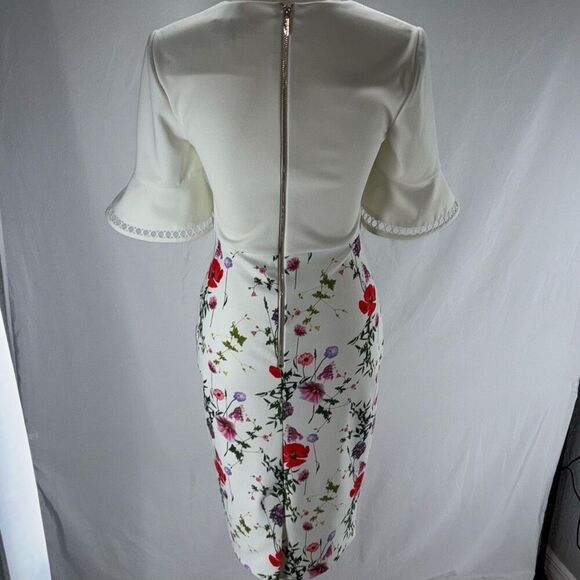 Ted Baker Wesa Hedgerow Dress Floral Sz 1 (US 4/XS) - Picture 7 of 14